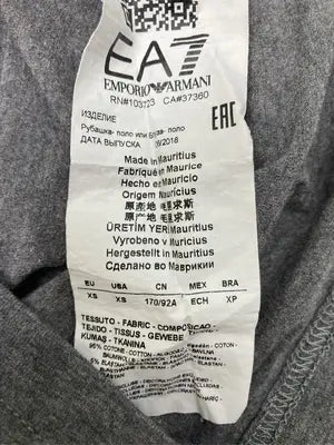 EMPORIO ARMANI/エンポリオアルマーニ/ポロシャツ/トップス/グレー/XS