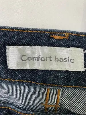 Comfort basic/コンフォートベーシック/デニムパンツ/パンツ/ネイビー/M