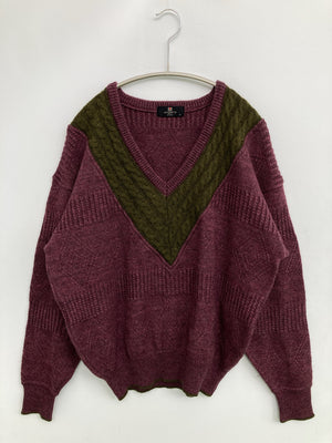 ungaro/ウンガロ/ニット/セーター/トップス/パープル/M