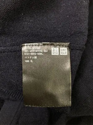 UNIQLO/ユニクロ/ニット/セーター/トップス/ネイビー/L