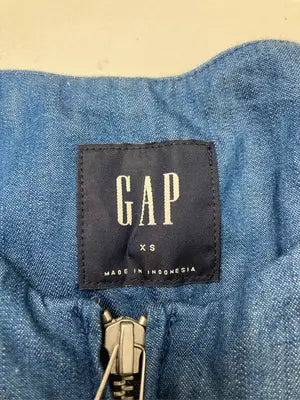 GAP/ギャップ/ノーカラージャケット/ジャケット/アウター/ブルー/XS