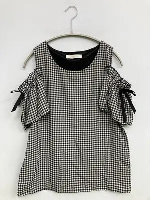 CECIL McBEE/セシルマクビー/シャツ/ブラウス/トップス/ブラック/M