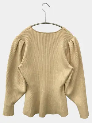 ZARA/ザラ/ニット/セーター/トップス/ベージュ/USA M