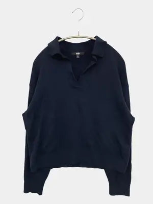 UNIQLO/ユニクロ/ニット/セーター/トップス/ネイビー/M