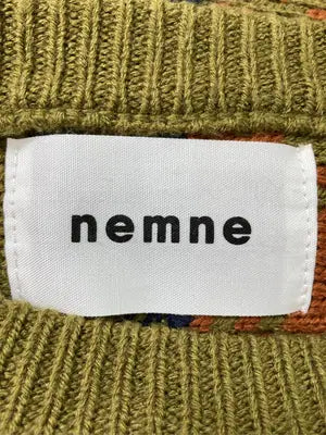 nemne/ネンネ/ニット/セーター/トップス/カーキ/M