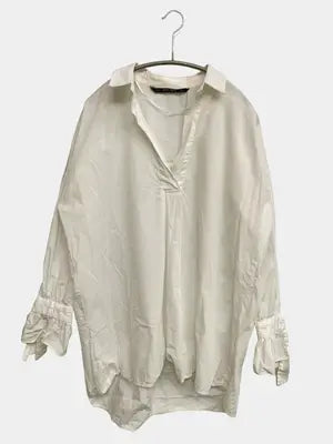 ZARA BASIC/ザラベーシック/シャツ/ブラウス/トップス/ホワイト/S