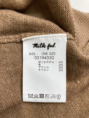 MILK FED./ミルクフェド/ニット/セーター/トップス/ブラウン/ONE SIZE