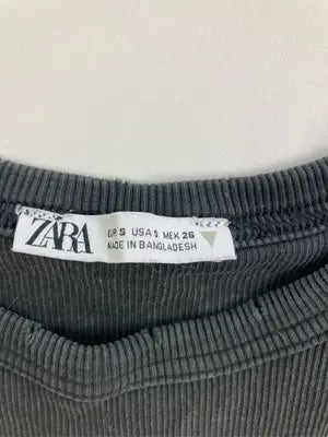 ZARA/ザラ/Tシャツ/カットソー/トップス/グレー/S