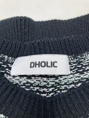 DHOLIC/ディーホリック/Tシャツ/カットソー/トップス/ブラック