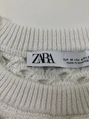 ZARA/ザラ/Tシャツ/カットソー/トップス/ホワイト/EUR M