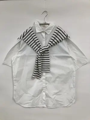 Rafnaf/シャツ/ブラウス/トップス/ホワイト/M  バスト79～87　身長154～162