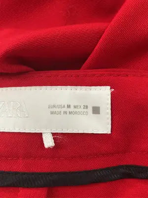 ZARA/ザラ/スラックス/パンツ/レッド/USA M