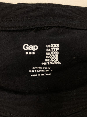 GAP/ギャップ/Tシャツ/カットソー/トップス/ブラック/XXS