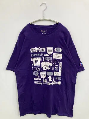 Champion/チャンピオン/Tシャツ/カットソー/トップス/パープル/L
