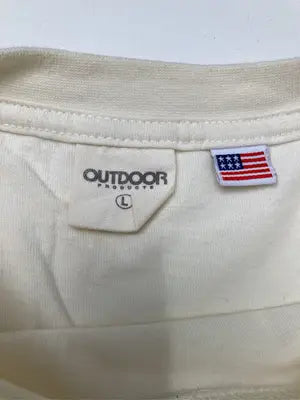 OUTDOOR/アウトドア/Tシャツ/カットソー/トップス/アイボリー/L