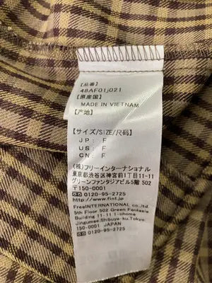 Fint/フィント/シャツ/ブラウス/トップス/ブラウン/F