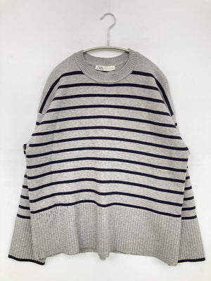 ZARA/ザラ/ニット/セーター/トップス/グレー/M