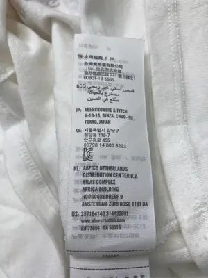 HOLLISTER/ホリスター/Tシャツ/カットソー/トップス/ホワイト/S