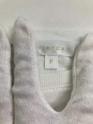 rienda/リエンダ/Tシャツ/カットソー/トップス/ホワイト/F