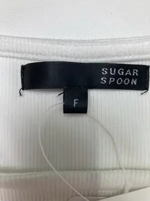 SUGAR SPOON/シュガースプーン/Tシャツ/カットソー/トップス/ホワイト/F
