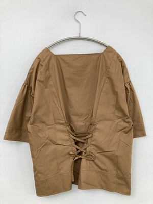 シャツ/ブラウス/トップス/ブラウン/M