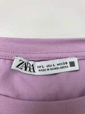 ZARA/ザラ/Tシャツ/カットソー/トップス/パープル/USA L