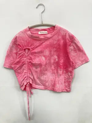 Huahuajiang/Tシャツ/カットソー/トップス/ピンク