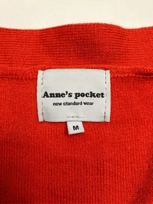 Anne's pocket/カーディガン/ボレロ/トップス/レッド/M