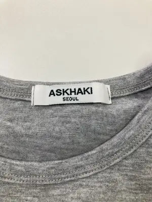ASKHAKI/Tシャツ/カットソー/トップス/グレー