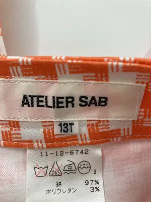 ATELIER SAB/アトリエサブ/その他パンツ/パンツ/オレンジ/13T