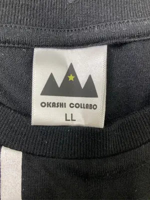 OKASHI COLLABO/Tシャツ/カットソー/トップス/ブラック/LL