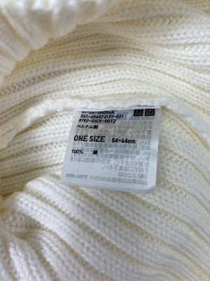 UNIQLO/ユニクロ/ニットキャップ/ビーニー/帽子/ホワイト/ONE SIZE