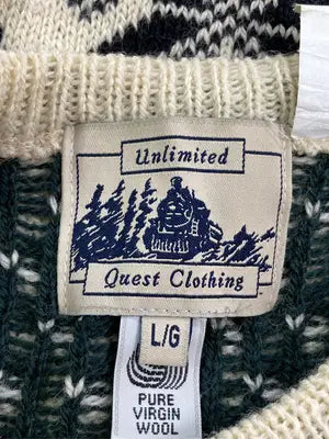Quest Clothing/ニット/セーター/トップス/アイボリー/L