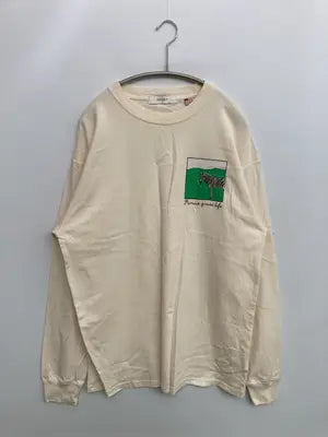 INHERIT/インヘリット/Tシャツ/カットソー/トップス/アイボリー/L