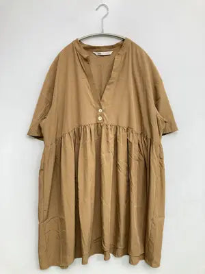 ZARA/ザラ/チュニック/ワンピース/ドレス/ブラウン/M