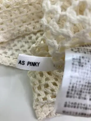 AS KNOW AS PINKY/アズノゥアズピンキー/ニット/セーター/トップス/アイボリー/F