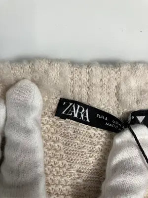 ZARA/ザラ/ニット/セーター/トップス/ベージュ/USA L