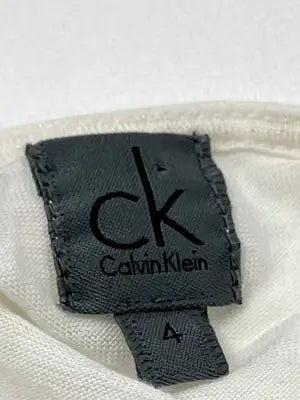 Calvin Klein/カルバンクライン/Tシャツ/カットソー/トップス/ホワイト/4