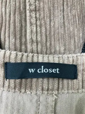 w closet/ダブルクローゼット/ジャンパースカート/ワンピース/ドレス/ブラウン/F