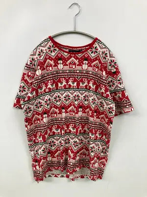 VRS/Tシャツ/カットソー/トップス/レッド/M