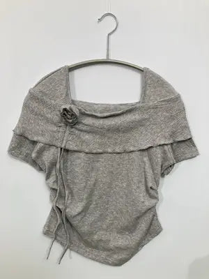 SEONGSU/Tシャツ/カットソー/トップス/グレー/F