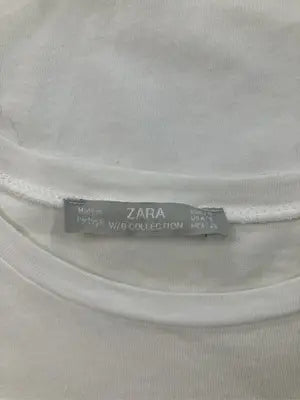 ZARA/ザラ/Tシャツ/カットソー/トップス/ホワイト/USA S