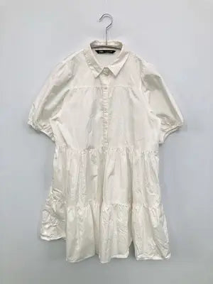ZARA/ザラ/シャツワンピース/ワンピース/ドレス/ホワイト/S