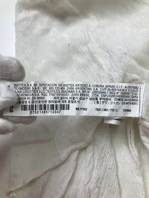 ZARA/ザラ/シャツ/ブラウス/トップス/アイボリー/USA L