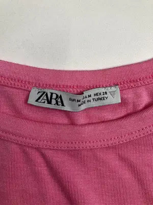 ZARA/ザラ/Tシャツ/カットソー/トップス/ピンク/EUR M
