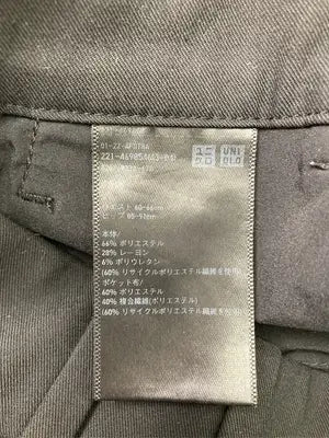 UNIQLO/ユニクロ/スラックス/パンツ/ブラック/L