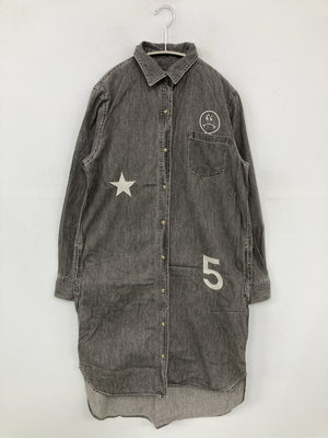 RULEbis/ルールビス/シャツワンピース/ワンピース/ドレス/グレー/M