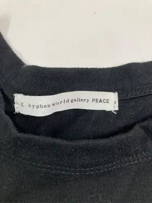 E hyphen world gallery peace/イーハイフンワールドギャラリーピース/Tシャツ/カットソー/トップス/ブラック/F