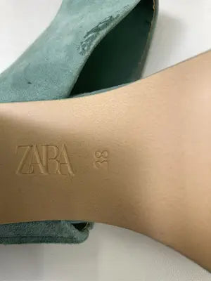 ZARA/ザラ/サンダル/シューズ/グリーン/38