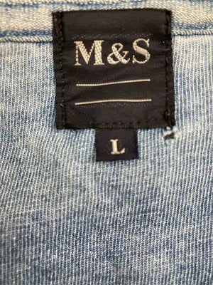 M&S/エムアンドエス/Tシャツ/カットソー/トップス/スカイブルー/L